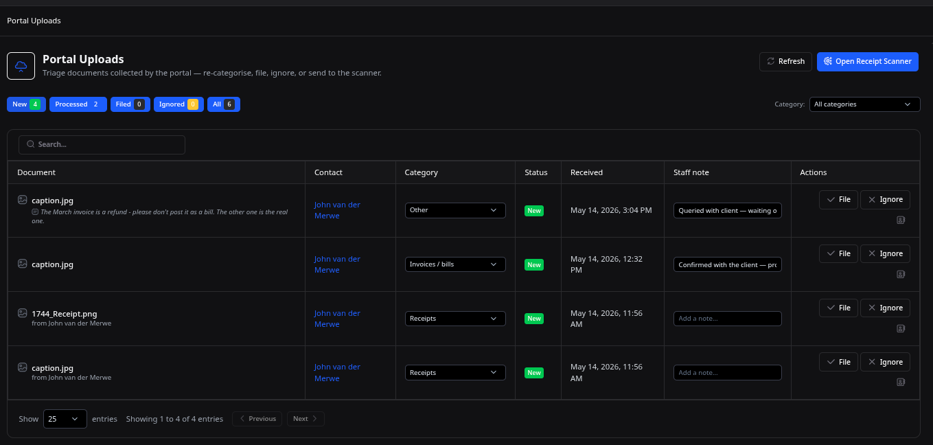 Client document portal