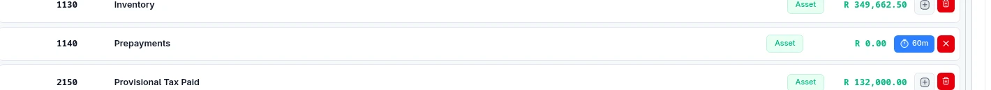 A deleted account with 60 minutes left to undo